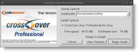 codeweavers crossover linux